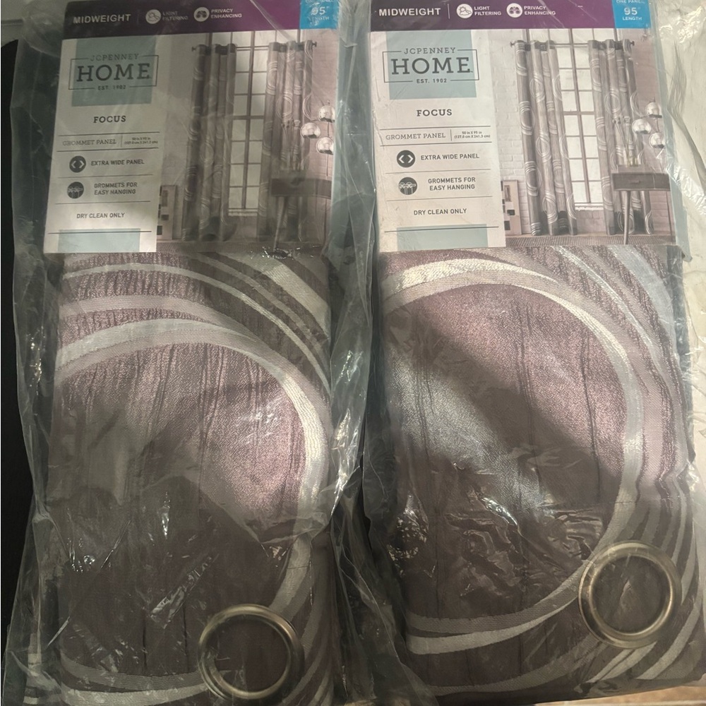 50x95inch jcpenney Home Silver Grommet Curtain Panels